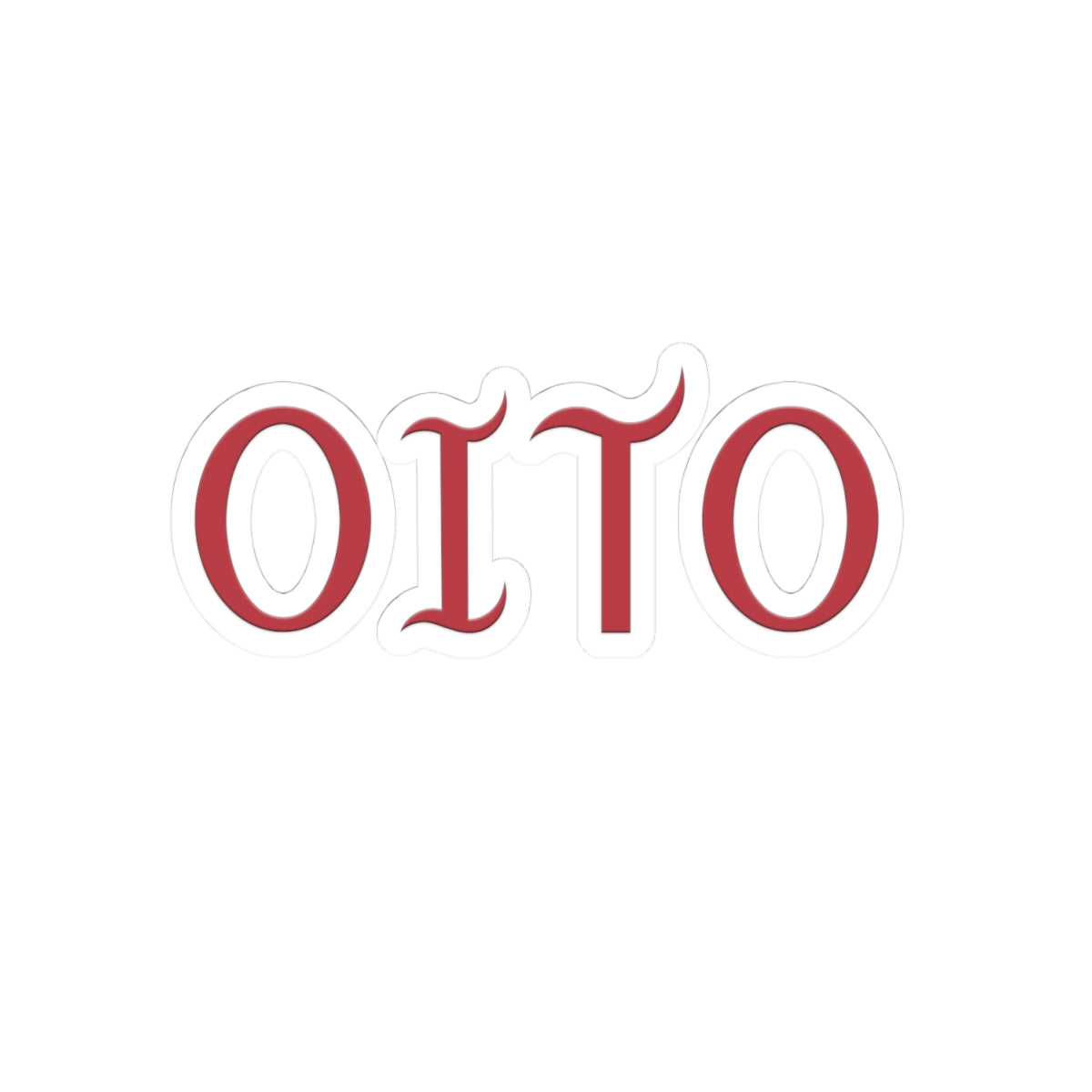 OITO (Red) 4x4 Vinyl Sticker