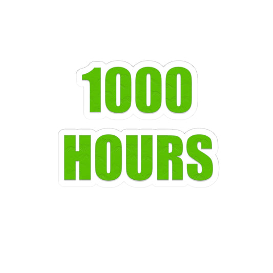 Land of 1000 Hours 4x4 Vinyl Sticker