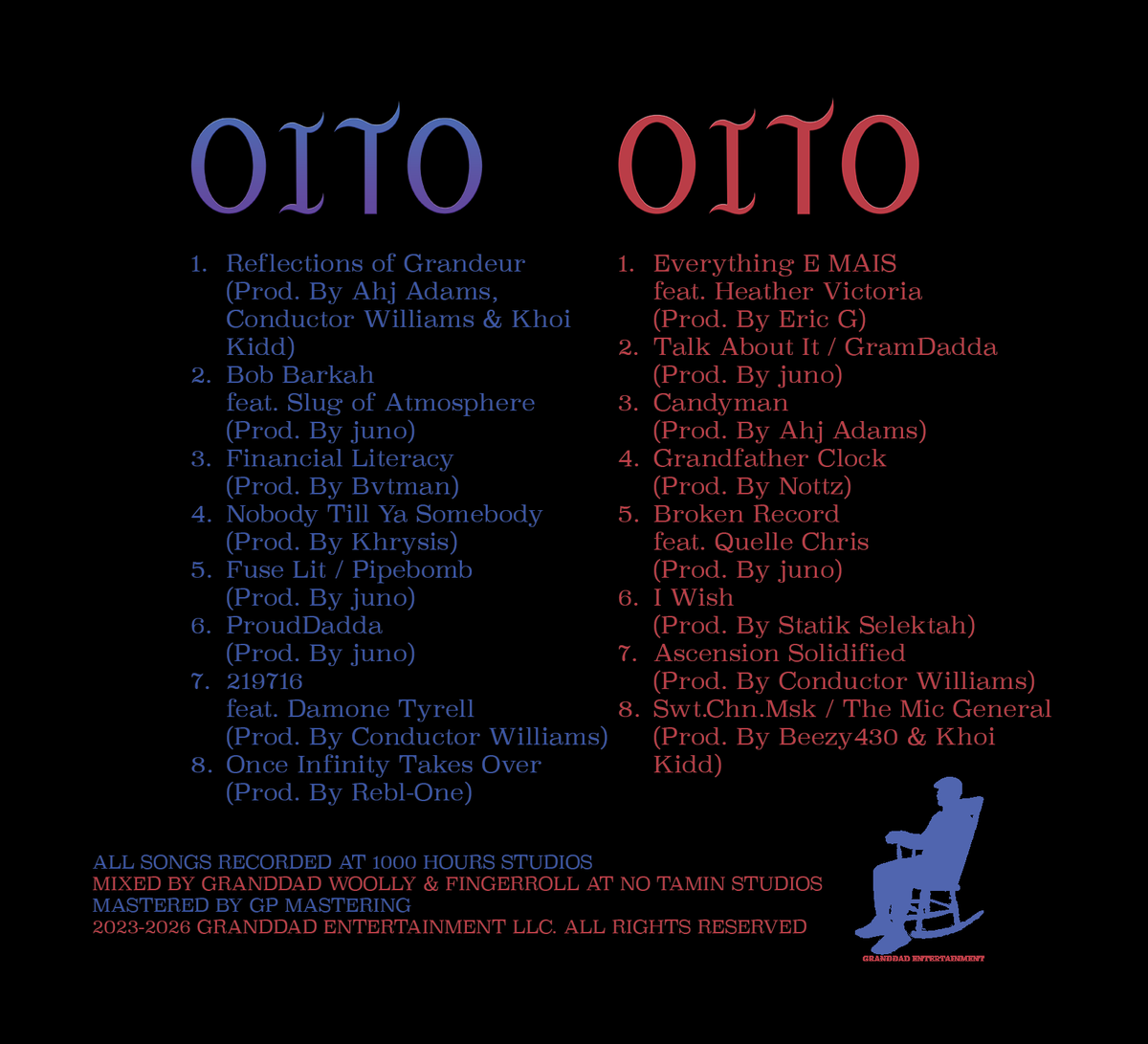 Granddad Woolly - OITO Blue & OITO Red (Double Disc CD)