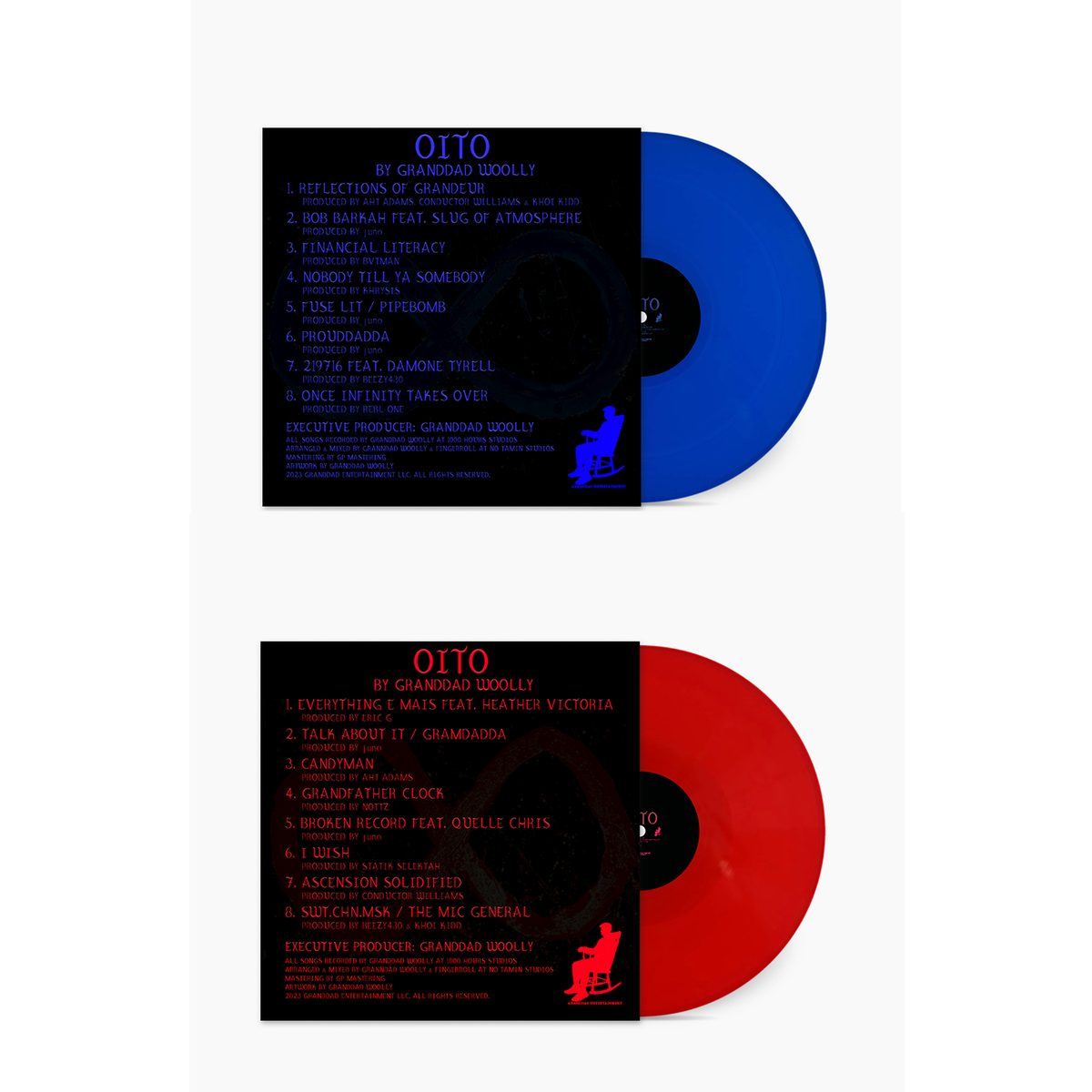 Granddad Woolly - OITO Blue & Red Vinyl Bundle (Pre-Order; Ships Oct. 2026)